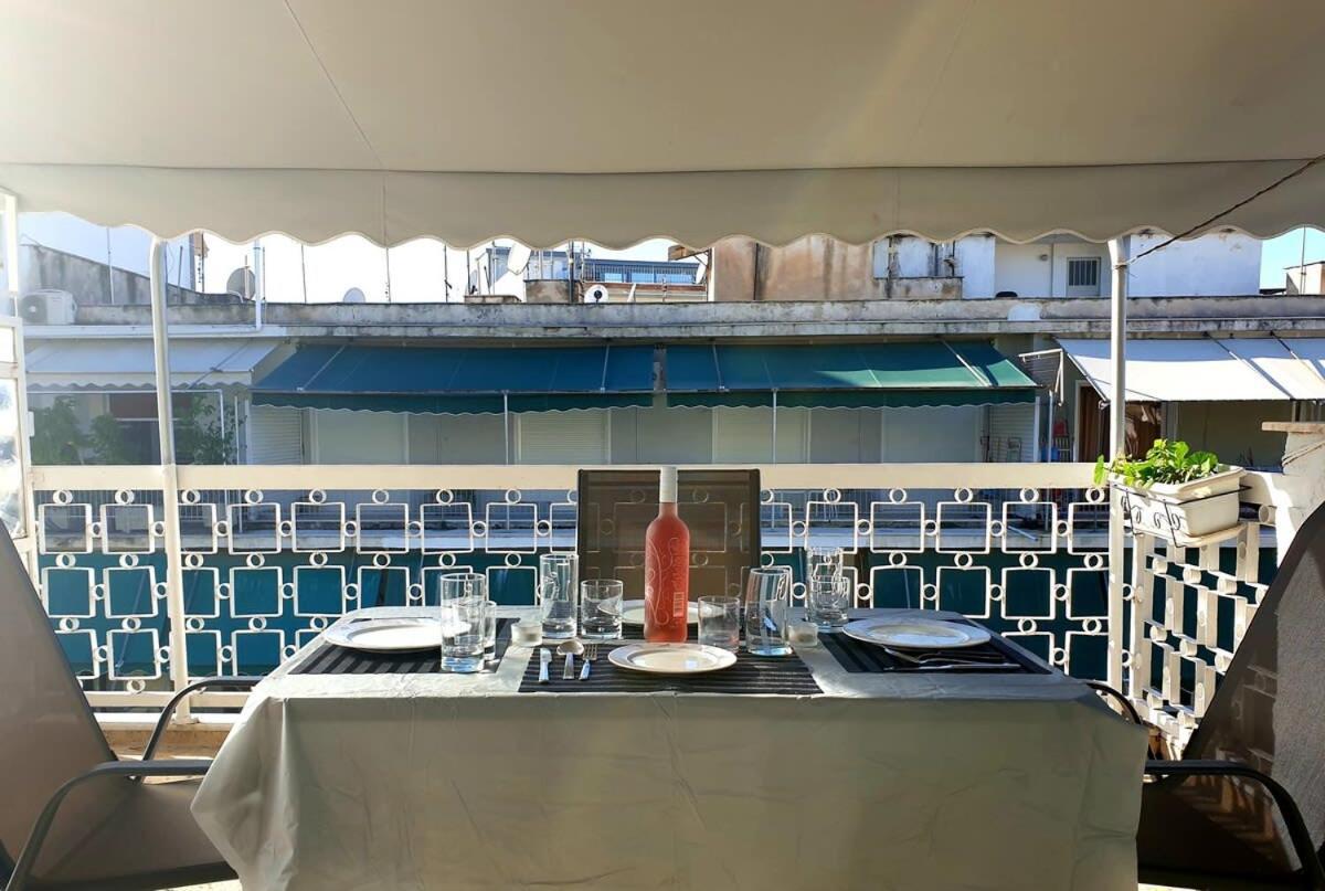 Topfloor Central Apt With Urban Views,3' To Metro Athens Luaran gambar