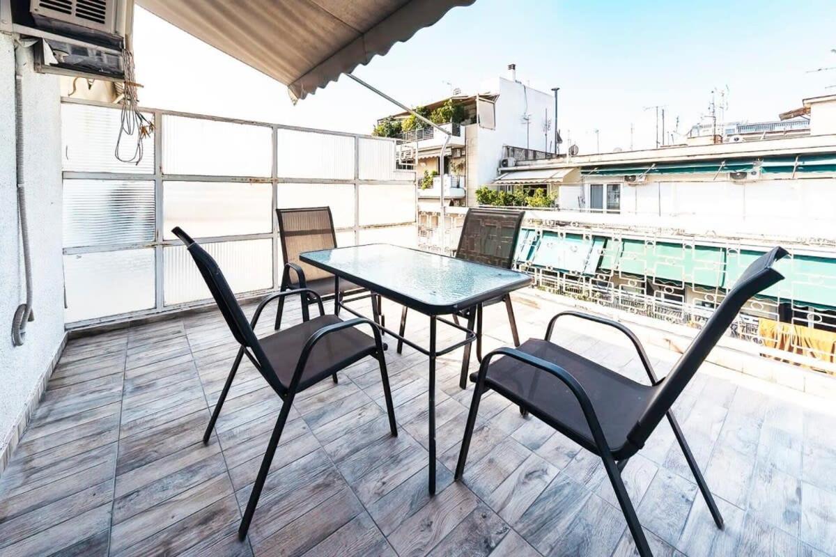 Topfloor Central Apt With Urban Views,3' To Metro Athens Luaran gambar